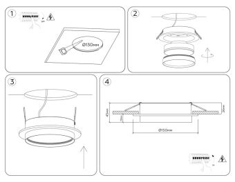 Встраиваемый светильник Ambrella Light TU5011