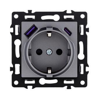 Розетка KOLLINGER AS-016GY