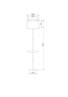 Торшер ARTE Lamp A2102PN-1WH