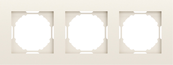 Рамка 3-я, матовый кремовый, серия A07