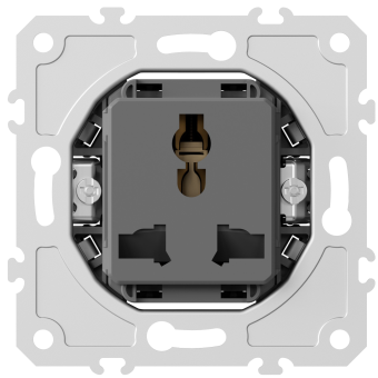Механизм универсальной розетки мультистандарт 16А 250В~ на винтах, серия DB