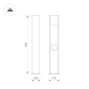 Садово-парковый светильник Arlight 050734