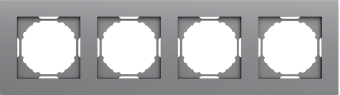 Рамка 4-я, матовый серый, серия A07
