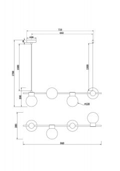 Подвесная люстра Freya FR5232PL-04B
