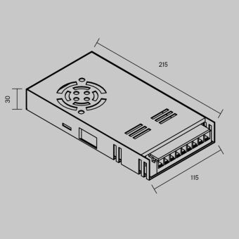 Блок питания для светодиодной ленты Maytoni Technical 811013