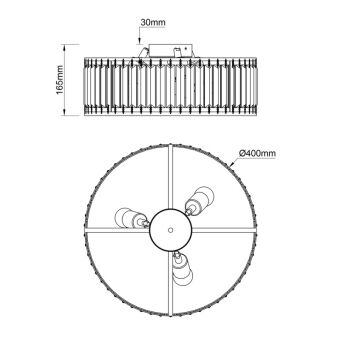 Накладная люстра Escada 2116/3