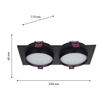Встраиваемый светильник Favourite 4648-2C