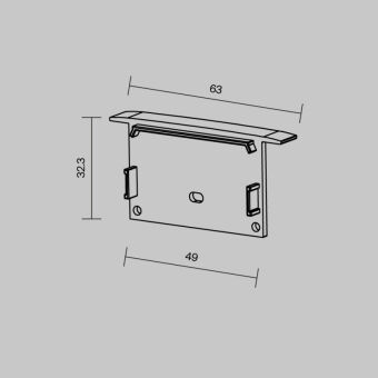 Заглушка профиля Maytoni Technical 642003