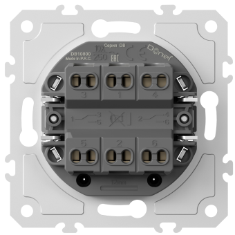 Механизм выключателя В2 с 2-х мест (проходного), 10A 250В~, серия DB