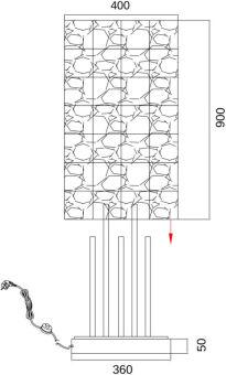 Торшер Fluorite FL1046-9F