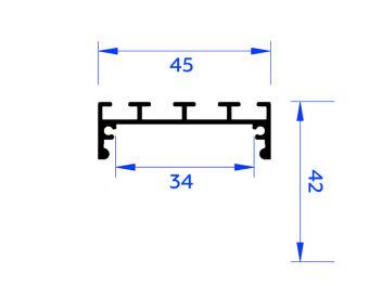 Профиль Ambrella Light GP3070BK