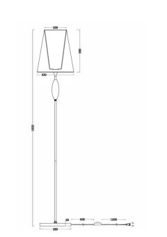Торшер Freya FR2022FL-01CH