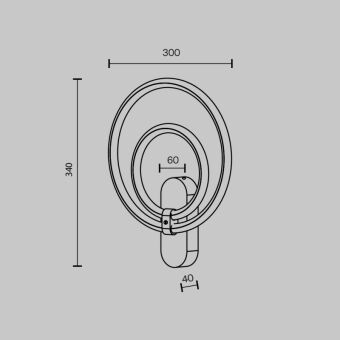 Бра Maytoni MOD357WL-L16BS3K