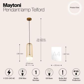 Подвесной светильник Maytoni P361PL-01G