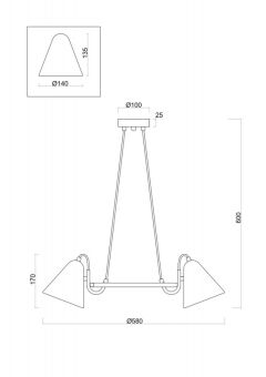 Подвесная люстра Freya FR8001PL-03WG