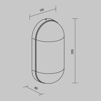 Светильник настенный Maytoni O449WL-01GF