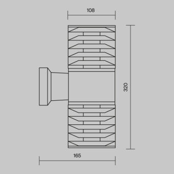 Светильник настенный Maytoni O576WL-02GR