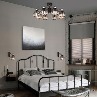 Люстра на штанге Eurosvet 70075/8 черный