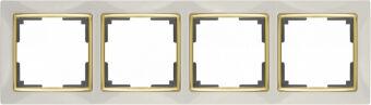 Рамка Werkel WL03-Frame-04-ivory-GD (слоновая кость/золото)