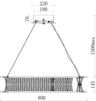 Подвесная люстра Fluorite FL1181-8P