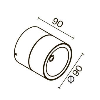 Накладной уличный светильник Maytoni O310CL-L7W3K