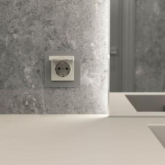 Розетка Werkel W1271004 дымчатый