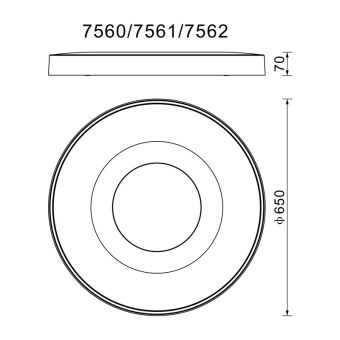 Накладной светильник Mantra 7560