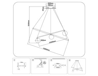 Подвесная люстра Ambrella Light FL66327