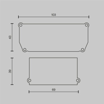 Заглушка профиля Maytoni Technical ALM012EC-SC-W