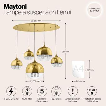 Каскадная люстра Maytoni P140-PL-170-5-G