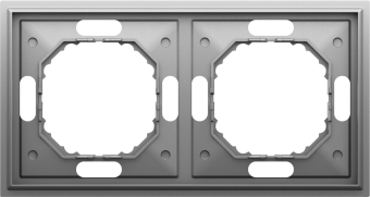 Рамка 2-я, серый графит, серия S08