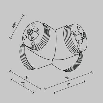 Коннектор Maytoni Technical CA017TX-B
