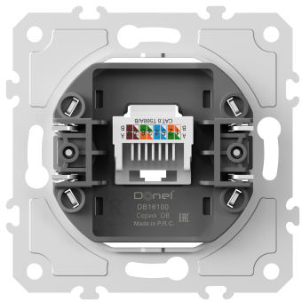 Механизм розетки RJ45 одиночная cat.6/ClassE-8, серия DB