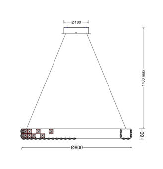 Подвесная люстра Fluorite FL1148-8P