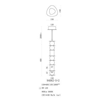 Подвесной светильник Fluorite FL1198-7P