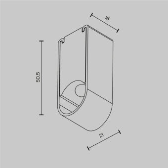 Соединитель для шинопровода Maytoni Technical CA010SM-BS