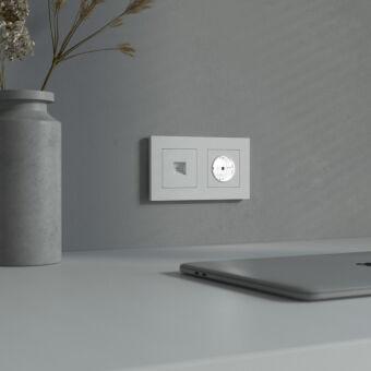 Розетка Werkel W1171461 белый матовый