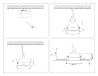 Встраиваемый светильник Ambrella Light TN102806
