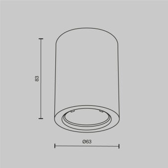 Накладной светильник Maytoni Technical C001CL-GU10-W