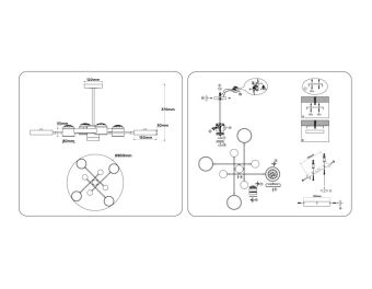 Люстра на штанге Ambrella Light FL51629
