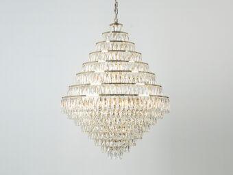 Каскадная люстра Newport 10125+28/C gold