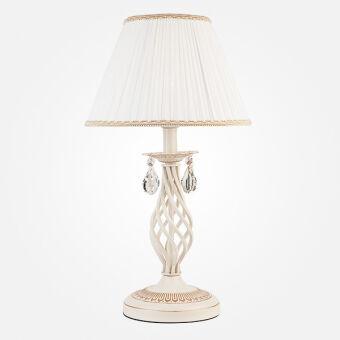 Настольная лампа Eurosvet 10054/1 белый с золотом/прозрачный хрусталь Strots