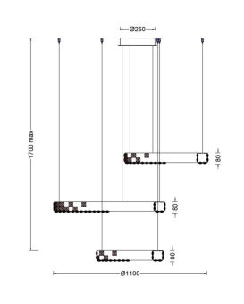Подвесная люстра Fluorite FL1106-30P