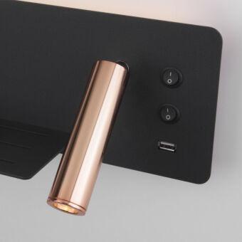 Бра Elektrostandard Fant L LED чёрный/золото (MRL LED 1113)