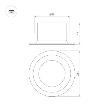 Светильник Downlight Arlight 041461