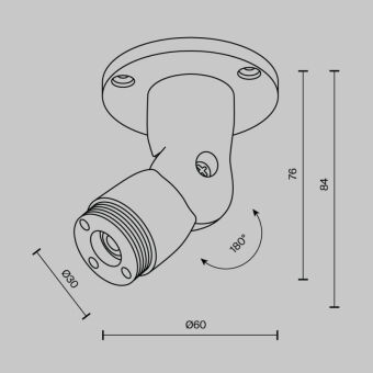 Крепеж Maytoni Technical C027CS-B
