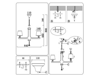 Подвесная люстра Ambrella Light TR4616