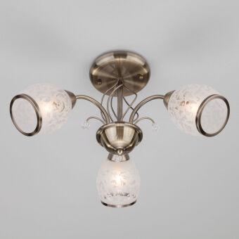 Люстра на штанге Eurosvet 30026/3 античная бронза