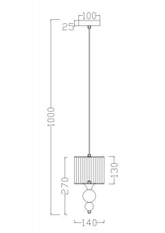 Подвесной светильник Freya FR5093PL-01CH