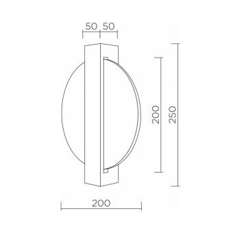 Бра LED4U L7389-250 BK